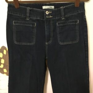 Chico’s Platinum Women’s Dark Blue Denim Straight Mid Rise Jeans Size 0.5 (4-6)